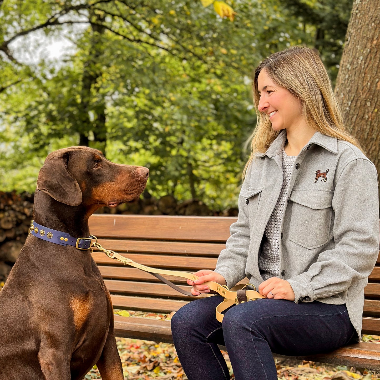 Natural Beauty Dobermann Iron-On Patch