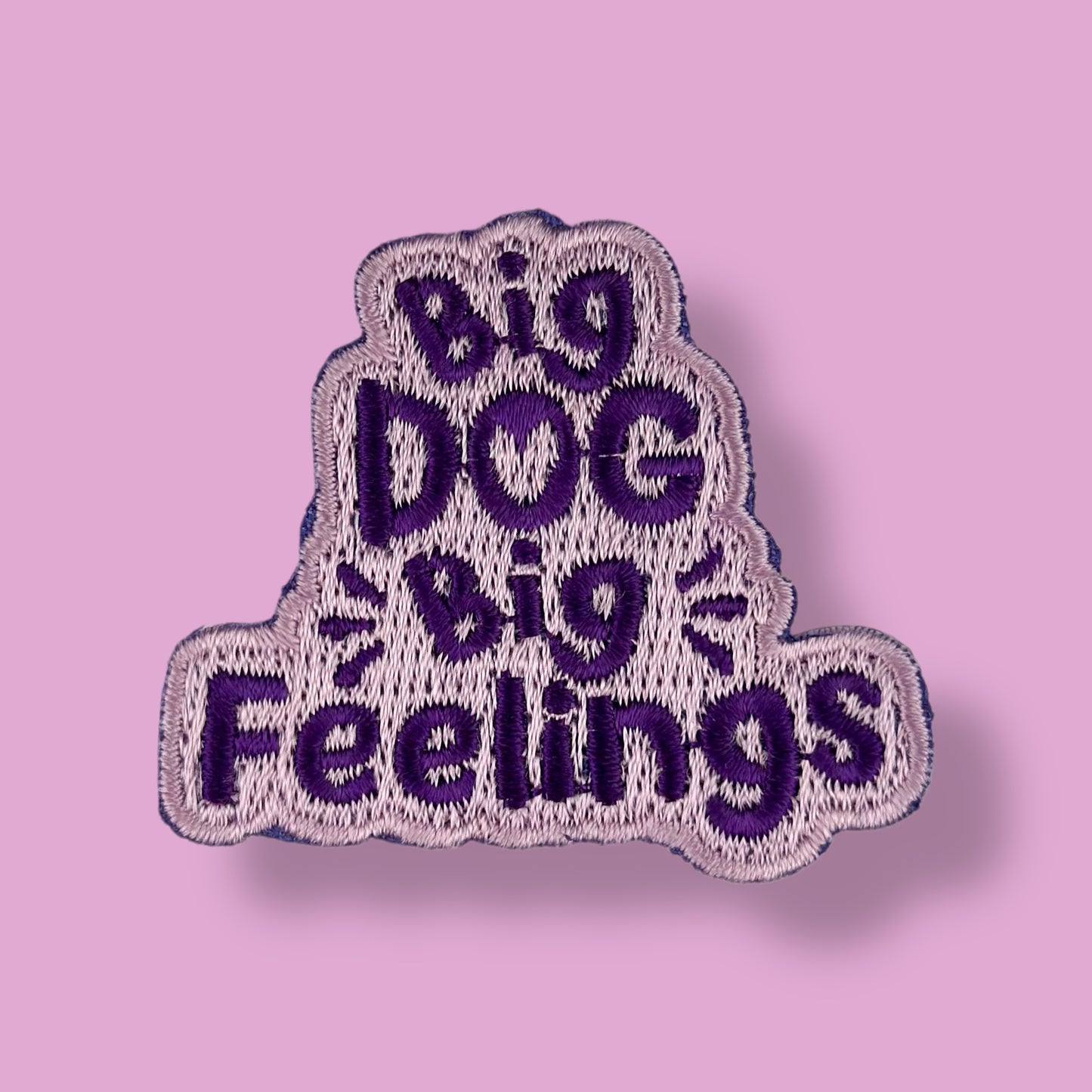 Big Dog Big Feelings Iron-On Patch